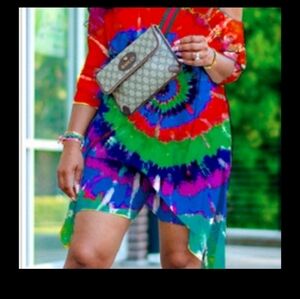 New TIE DYE 2 Piece Short SET PLUS SIZE: FITS 3XL/4XL